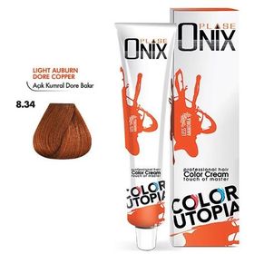 Morfose Onix 8.34 Açık Kumral Dore Bakır 60 ml Saç Boyası