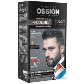 Morfose Ossion 1 Natural Black Doğal Siyah Men Jel Saç Boyası