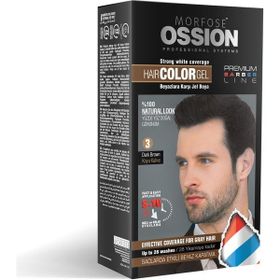Morfose Ossion 3 Dark Brown Koyu Kahverengi Men Jel Saç Boyası