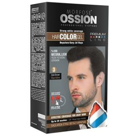 Morfose Ossion 3 Dark Brown Koyu Kahverengi Men Jel Saç Boyası