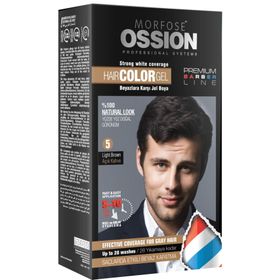 Morfose Ossion Pr. Barber Açık Kahve No: 5 Kit 40 ml Erkek Saç Jel Boya