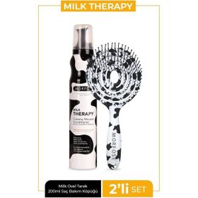 Morfose Oval Saç Fırçası + Milk Therapy 200 ml Saç Köpüğü
