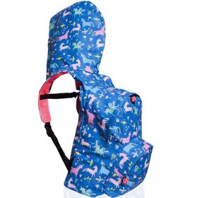 Morikukko Back to School Unicorn Çıkabilir Kapüşonlu Sırt Çantası