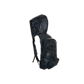Morikukko Pvc Camo Kapüşonlu Sırt Çantası