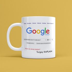 Morinna Kişiye Özel Google Dünyanın En İyi Amcası Tasarımlı Kupa