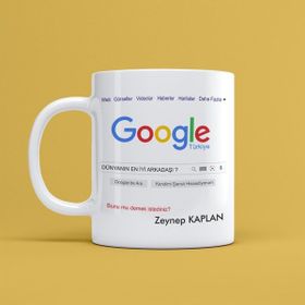 Morinna Kişiye Özel Google Dünyanın En İyi Arkadaşı Tasarımlı Kupa