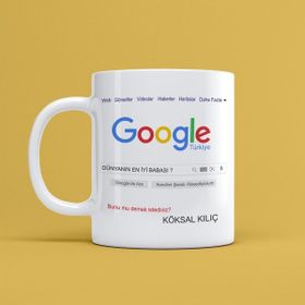 Morinna Kişiye Özel Google Dünyanın En İyi Babası Tasarımlı Kupa