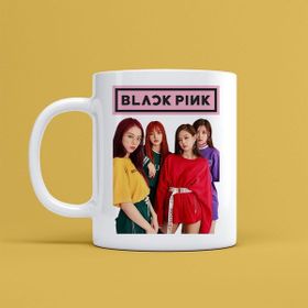 Morinna MR05 Black Pink Tasarımlı Beyaz Kupa