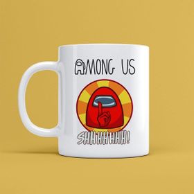 Morinna MR06 Among Us Tasarımlı Beyaz Kupa