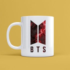 Morinna MR06 Bts Tasarımlı Beyaz Kupa