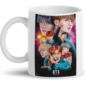 Morinna MR16 Bts Tasarımlı Beyaz Kupa