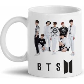 Morinna MR19 Bts Tasarımlı Beyaz Kupa