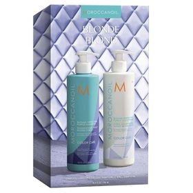 Moroccanoil Duo Blonde Kit Blonde Perfecting Purple 500 ml Şampuan+500 ml Saç Kremi