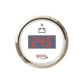 Mors 12-24V Dijital Akü Göstergesi Beyaz Voltmetre