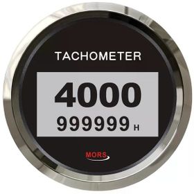 Mors 4000rpm Siyah Dijital Devir Göstergesi
