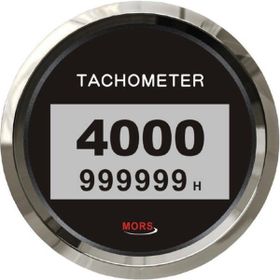 Mors 4000rpm Siyah Dijital Devir Göstergesi