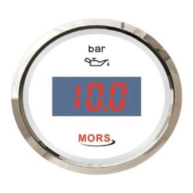 Mors Beyaz 55 mm 12-24V Dijital Yağ Göstergesi
