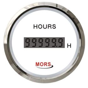 Mors Beyaz Dijital Motor 12-24V Zaman Saati