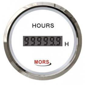Mors Beyaz Dijital Motor 12-24V Zaman Saati
