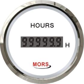 Mors Beyaz Dijital Motor 12-24V Zaman Saati