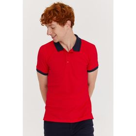 Morven Kırmızı Basic Polo Yaka Erkek T-shirt