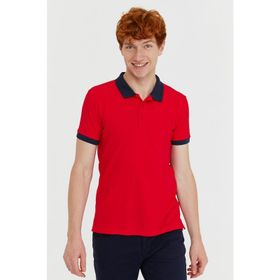Morven Kırmızı Basic Polo Yaka Erkek T-shirt