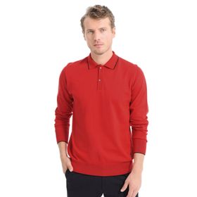Morven Kırmızı Basic Polo Yaka Erkek T-shirt
