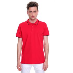 Morven Kırmızı Basic Polo Yaka Erkek T-shirt