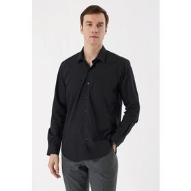 Morven Siyah Elegance Regular Fit Erkek Gömlek