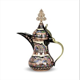 Morya Sütlük Gül Çiçek Mırra Küçük Boy 300 ml Bakır Arap Çaydanlık