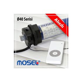 Mosel 10 Nm 40'lık Alıcılı Tüp Panjur Perde Motoru