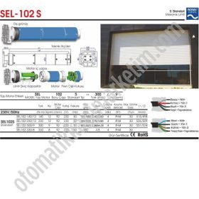 Mosel 230 Nm Düz Tüp Kepenk Motoru