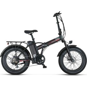 Mosso Lunara-Rr 20 Jant 7 Vites 420H Mat Siyah Kırmızı Elektrikli Katlanır Bisiklet