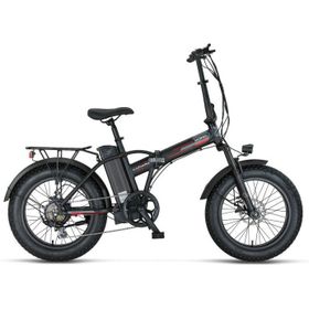 Mosso Lunara-Rr 20 Jant 7 Vites 420H Mat Siyah Kırmızı Elektrikli Katlanır Bisiklet