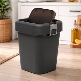 Motek 8 lt Comfort Dust Bin Siyah Çöp Kovası