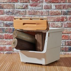Motek Bambu 12 lt Tekerlekli Organizer
