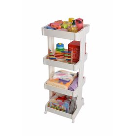 Motek Çok Amaçlı 4'lü Organizer ve Oyuncak Dolabı