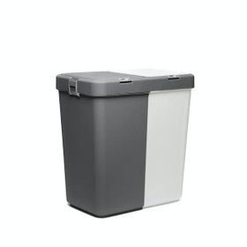 Motek Duo Laundry Antrasit-Beyaz 80 lt Çamaşır Sepeti