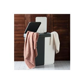 Motek Duo Laundry Antrasit-Beyaz 80 lt Çamaşır Sepeti