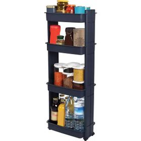 Motek Modern 4'lü Antrasit Organizer ve Oyuncak Rafı