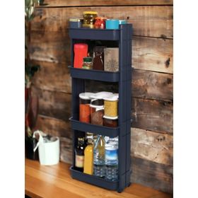 Motek Modern 4'lü Raf Antrasit Organizer