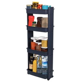 Motek Modern 4'lü Raf Antrasit Organizer