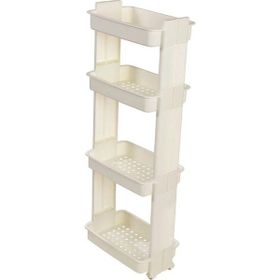 Motek Modern Organizer 4 Katlı Beyaz Raf