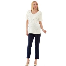 Motherway BM415 Ekru Hamile Bluz