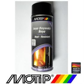 Motip 400 ml 690 C Yüksek Isıya Dayanıklı Siyah Boya