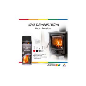 Motip 400 ml 690 C Yüksek Isıya Dayanıklı Siyah Boya