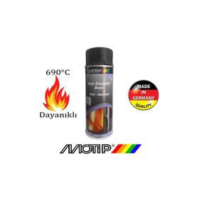 Motip 400 ml 690 C Yüksek Isıya Dayanıklı Siyah Boya