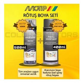 Motip Color-S Motors Toyota Kod: 1f7 Gümüş Gri Sprey Rötuş Boya Seti