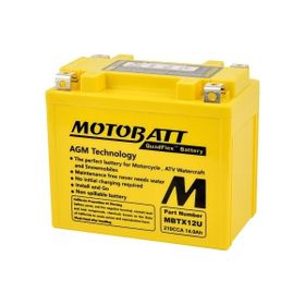 Motobatt MBTX12U Quadflex 4 Kutup 12 V 14 Ah 210 cca Akü