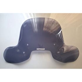 Motocam Apachi Beauty 50 Ön Cam 2024-2026 Model 37 cm Füme Renkli 4 mm Elcikli Aparatsız Motosiklet Rüzgarlık